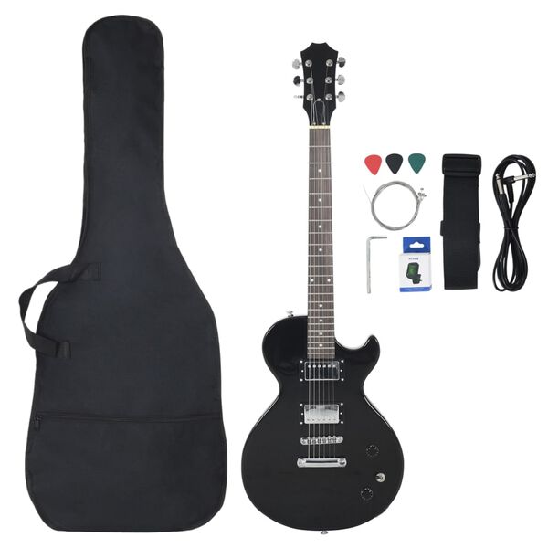 vidaXL Guitare &eacute;lectrique pour d&eacute;butants avec sac noir 4/4 39"