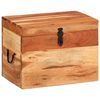vidaXL Bo&icirc;te de rangement 39x28x31 cm Bois massif d'acacia