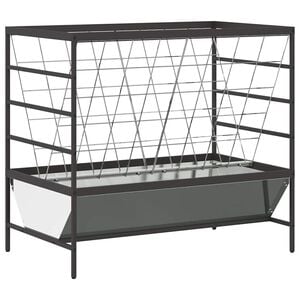 vidaXL Nourrisseur pour Animaux Argent 100 x 60 x 90 cm