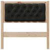 vidaXL T&ecirc;te de lit Autre Marron et noir 80 cm Bois massif en pin