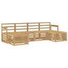vidaXL Ensemble de canap&eacute;s d'ext&eacute;rieur 5 pc Blanc Bois d'Acacia Massif