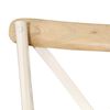 vidaXL Chaises à dossier croisé lot de 4 blanc bois de manguier massif
