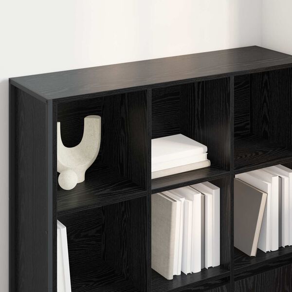 vidaXL Biblioth&egrave;que 2 pcs Ch&ecirc;ne noir 99,5 x 30 x 108 cm