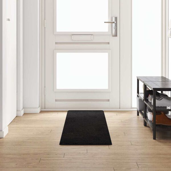 vidaXL Tapis Couloir Noir 50 x 250 cm