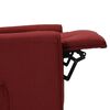 vidaXL Fauteuil de massage Rouge bordeaux Tissu