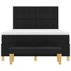 vidaXL Lit &agrave; ressorts avec matelas Noir 140 x 190 cm tissu