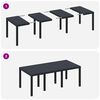 vidaXL Table de jardin pour repas Anthracite 200 x 100 x 73 cm