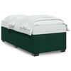 vidaXL Cadre de lit sans matelas vert fonc&eacute; 80x200 cm velours
