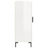 vidaXL Buffet Blanc brillant 69,5x34x90 cm Bois d'ing&eacute;nierie