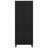 vidaXL Haut Armoire Ch&ecirc;ne noir 69,5 x 34 x 180 cm Bois d'ing&eacute;nierie