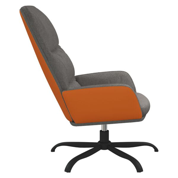 vidaXL Chaise de relaxation Gris clair Tissu