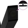 vidaXL Pieds de table basse en forme de X, 2 pi&egrave;ces, noir, 60 x (30-31) cm, acier