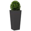 vidaXL Jardini&egrave;res 2 pcs noir 35x35x75 cm acier
