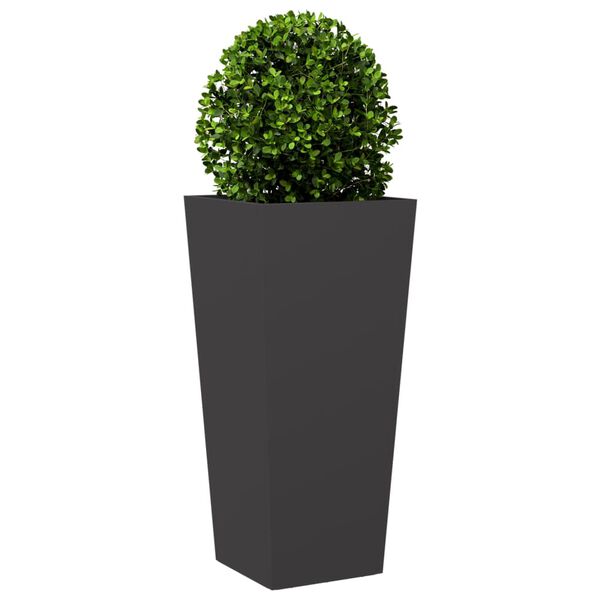 vidaXL Jardini&egrave;res 2 pcs noir 35x35x75 cm acier