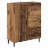 vidaXL Haut Armoire avec tiroir 2 pcs Bois Ancien Bois d'ing&eacute;nierie
