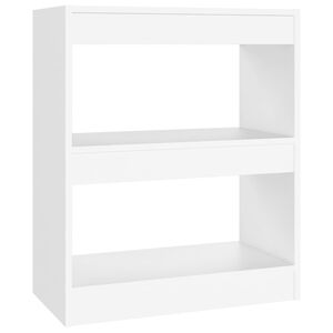 vidaXL Biblioth&egrave;que/S&eacute;parateur de pi&egrave;ce Blanc 60x30x72 cm