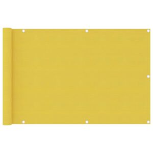 vidaXL &Eacute;cran de balcon Jaune 90x400 cm PEHD