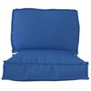 vidaXL Set de coussins de palette 2 pcs Bleu royal Tissu Oxford