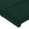 vidaXL Cadre de lit sans matelas vert fonc&eacute; 200x200 cm velours