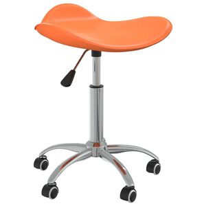 vidaXL Tabouret de salon et spa Orange Similicuir