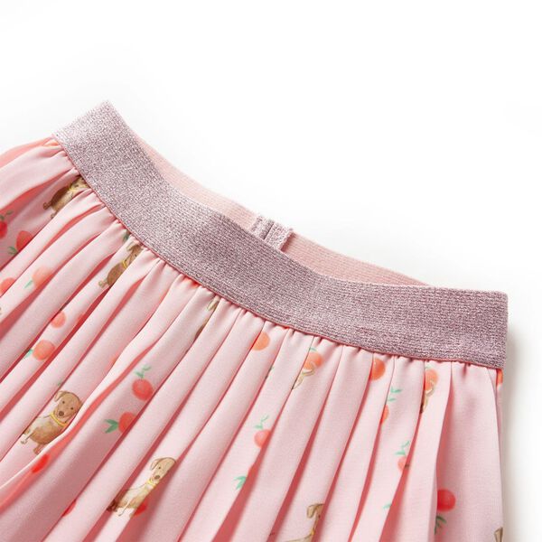 Jupe plissée enfants orange clair 140