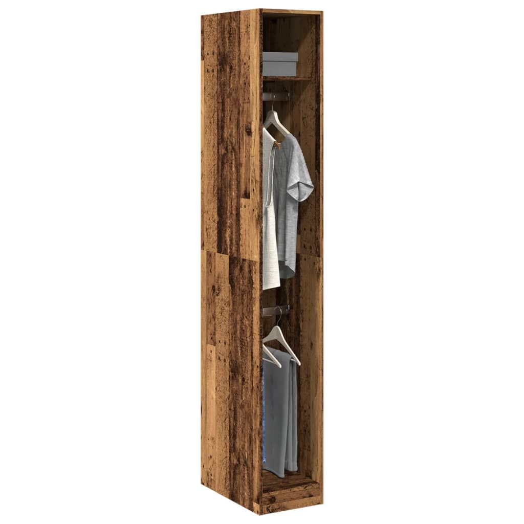 vidaXL Garde-robe vieux bois 30x50x200 cm bois d'ingénierie