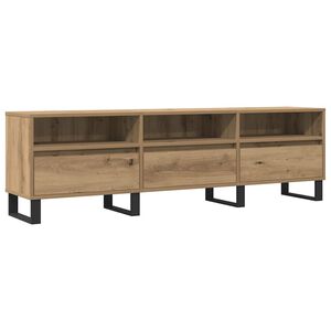 vidaXL Meuble TV ch&ecirc;ne artisanal 150x30x44,5 cm bois d'ing&eacute;nierie