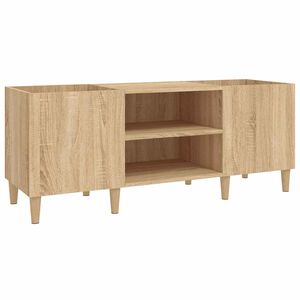 vidaXL Meuble &agrave; disques Ch&ecirc;ne Sonoma 121x38x48 cm Bois d'ing&eacute;nierie