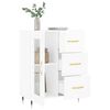 vidaXL Buffet Blanc brillant 69,5x34x90 cm Bois d'ingénierie
