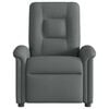vidaXL Fauteuil inclinable de massage &eacute;lectrique gris fonc&eacute; tissu