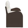 vidaXL Canapé de jardin Marron 124 x 62 x 69cm polyrotin