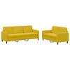 vidaXL Ensemble de canap&eacute;s 2 pcs jaune velours