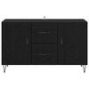 vidaXL Buffet Ch&ecirc;ne noir 100 x 36 x 60 cm Bois d'ing&eacute;nierie