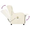 vidaXL Fauteuil de massage à oreilles crème similicuir