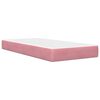 vidaXL Cadre de lit avec matelas Rose 80 x 200 cm Velours