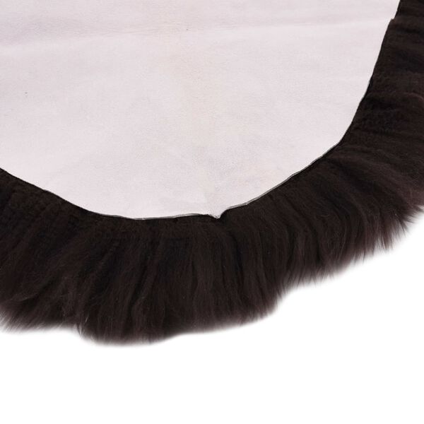 vidaXL Tapis en peau de mouton 60 x 90 cm Marron