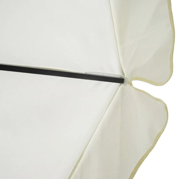vidaXL Parasol Blanc Aluminium 500 cm