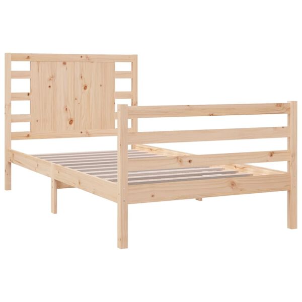 vidaXL Cadre de lit sans matelas 90x190 cm bois de pin massif