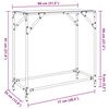 vidaXL Table console avec dessus en verre transparent 80x35x81cm acier