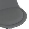 vidaXL Chaise pivotante de salle &agrave; manger Gris Similicuir