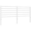 vidaXL T&ecirc;te de lit de remplacement m&eacute;tal blanc 200 cm