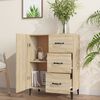vidaXL Buffet chêne sonoma 69,5x34x90 cm bois d'ingénierie