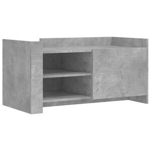 vidaXL Table basse gris b&eacute;ton 100x50x50 cm bois d'ing&eacute;nierie