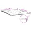 vidaXL Prot&egrave;ge-matelas blanc 140x190 cm