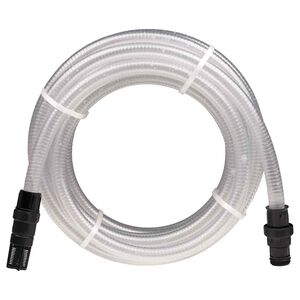 vidaXL Tuyau d'aspiration avec raccords en PVC transparent 1" 10 m PVC