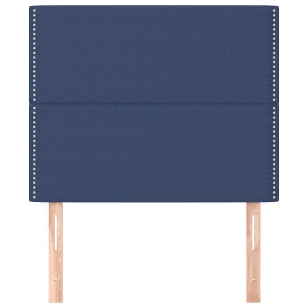 vidaXL T&ecirc;te de lit Bleu 100x5x118/128 cm Tissu