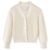 Cardigan pour enfants tricot&eacute; blanc neige 116