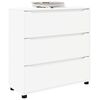 vidaXL Armoire de rangement Blanc 80 x 31 x 81 cm Bois d'ing&eacute;nierie