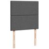 VidaXL Cadre de lit ottoman avec matelas gris foncé 180x200cm tissu