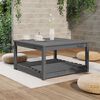 vidaXL Table de jardin gris 82,5x82,5x45 cm bois massif de pin